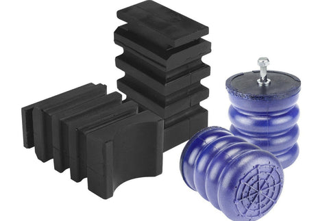 3500 Black Rear SumoSprings and Front Blue SumoSprings