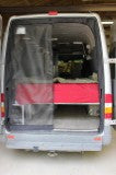 Sprinter rear insect screen open