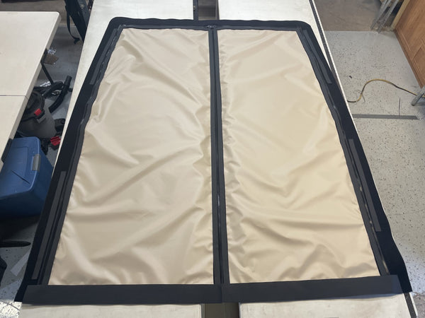 Sprinter rear door screen covers - beige