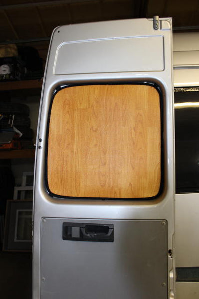 Eearly body Sprinter rear door window insulation panel lt wood