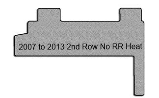 2007 to 2013  Sprinter Rear Carpet Mats 2nd Row No Rear Heat