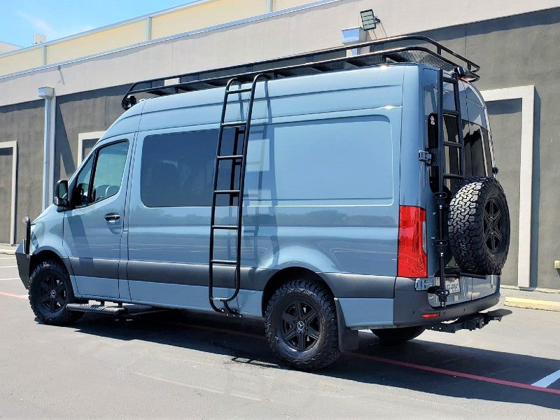 Sprinter Van Rear Hand Rails Sprinter Tire Carrier – Sprinter Upgrades