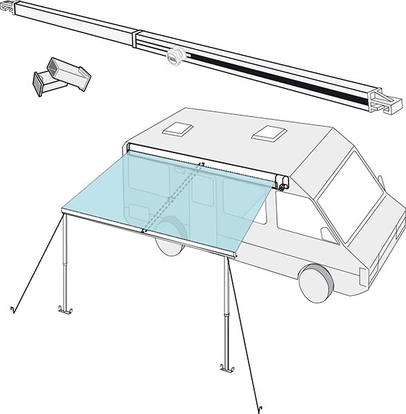 Rafter Kit for Fiamma Awnings - optional