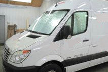 Silver cab window insulation covers for Sprinter Vans prodex