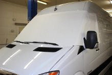 White windshield cover marine grade for Sprinter vans