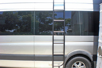 Sprinter ladder installed on drivers side passenger van