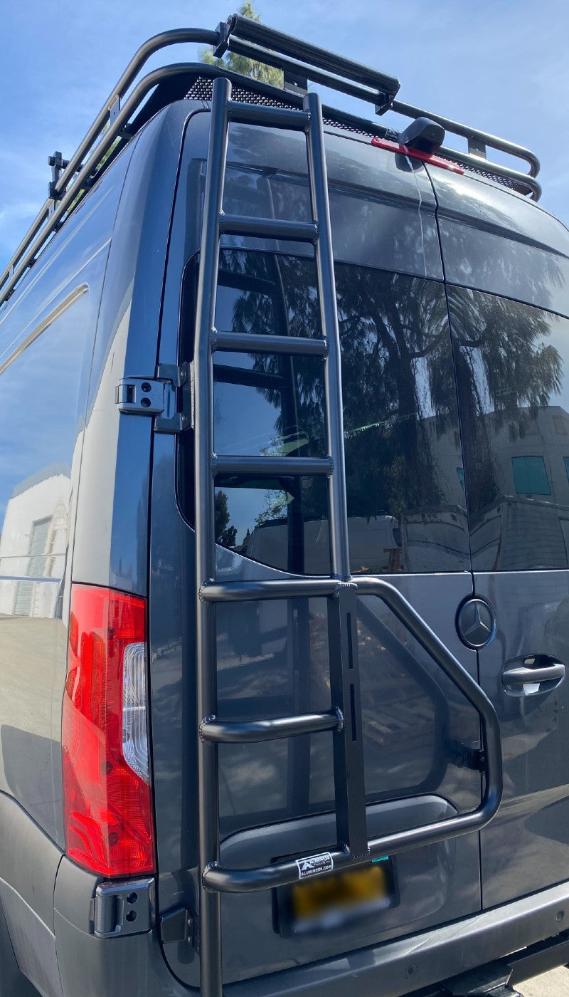 Sprinter Van Rear Hand Rails Sprinter Tire Carrier – Sprinter Upgrades
