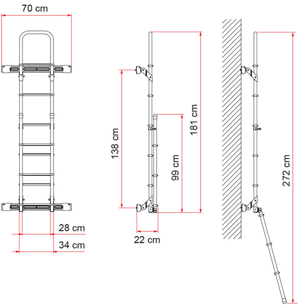 Sprinter rear door ladder specifications
