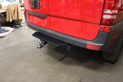 Sprinter rear hitch step for models with a receiver but without the step bumper