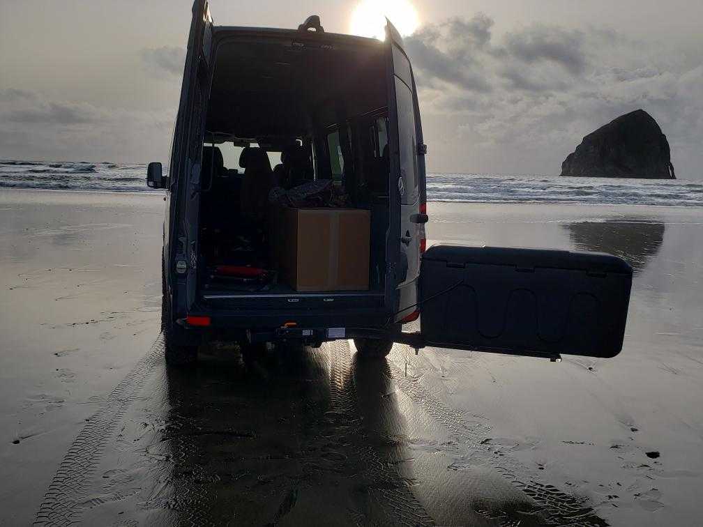 Hitch Cargo Box for Sprinter Vans
