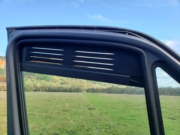 Sprinter window vents with screens - inside view 