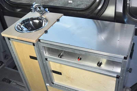 Sprinter Modular Van Kitchen Inside View 
